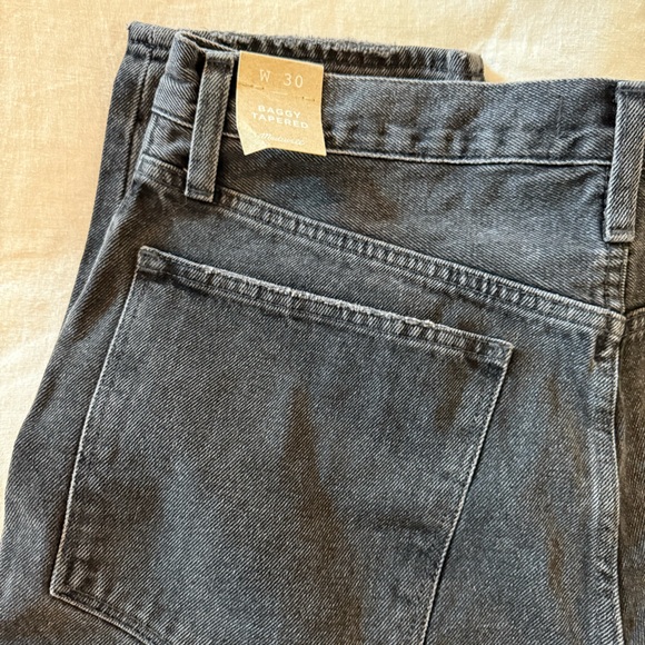 NWT Madewell Women’s Black Straight-Leg Jeans - Baggy Tapered Style - 30 waist - Picture 12 of 13